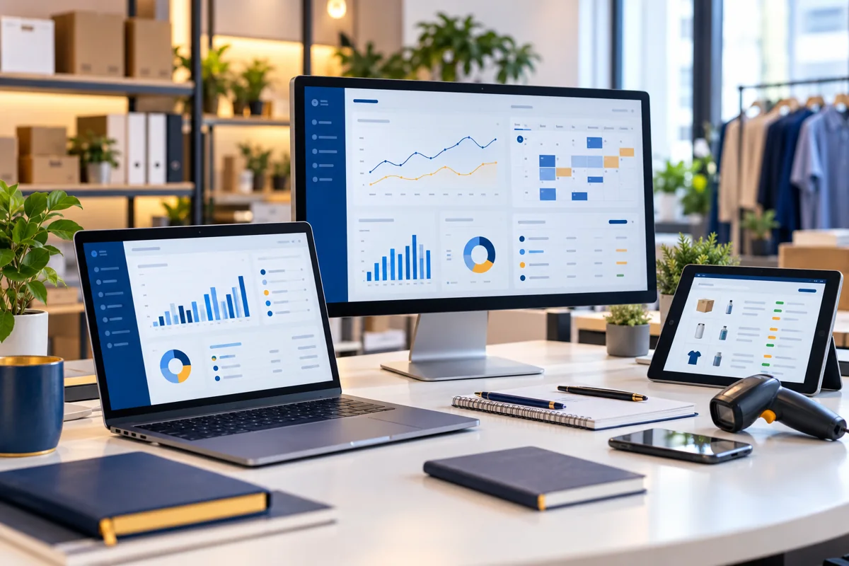 Business workstation with accounting, scheduling and retail tools