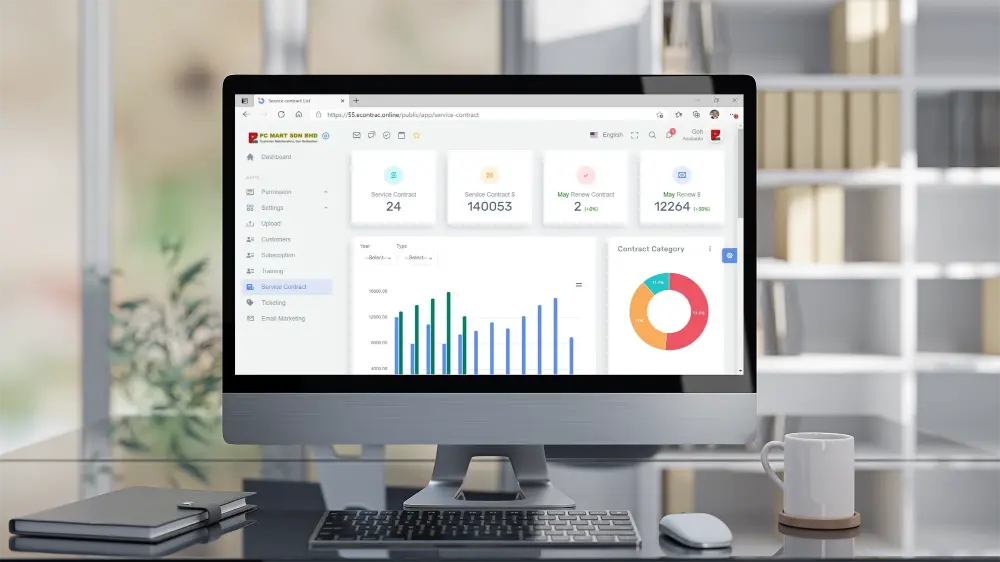 econtrac-img support service maintenance software
